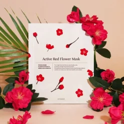 Active Red Flower Mask